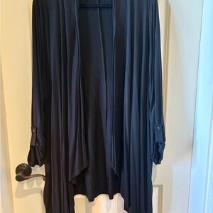Lane Bryant Black Open Front Cardigan